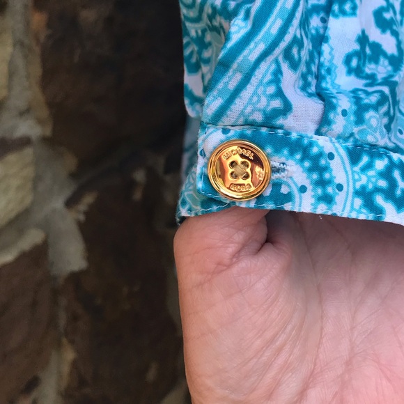 Michael Kors 3/4 Sleeve Tunic Length Blouse - Picture 3 of 6